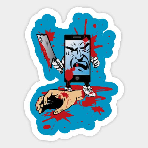 Smart Phone Shirt Sticker by belytelor